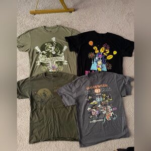 Disney Parks T-Shirt Lot of 4 - Retired LE Tee Bundle S/M